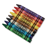 Cra-Z-Art® Jumbo Crayons, 8 Assorted Colors, 200/Pack (CZA740061) Each