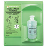 Honeywell Saline Eye Wash Wall Station, 16 oz Bottle, 1 Bottle/Station (FND320004600000)