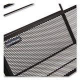 Mind Reader Hanging File Folder Organizer, Letter Size, 13" Long, Black (EMSBOXFILEBLK) Each