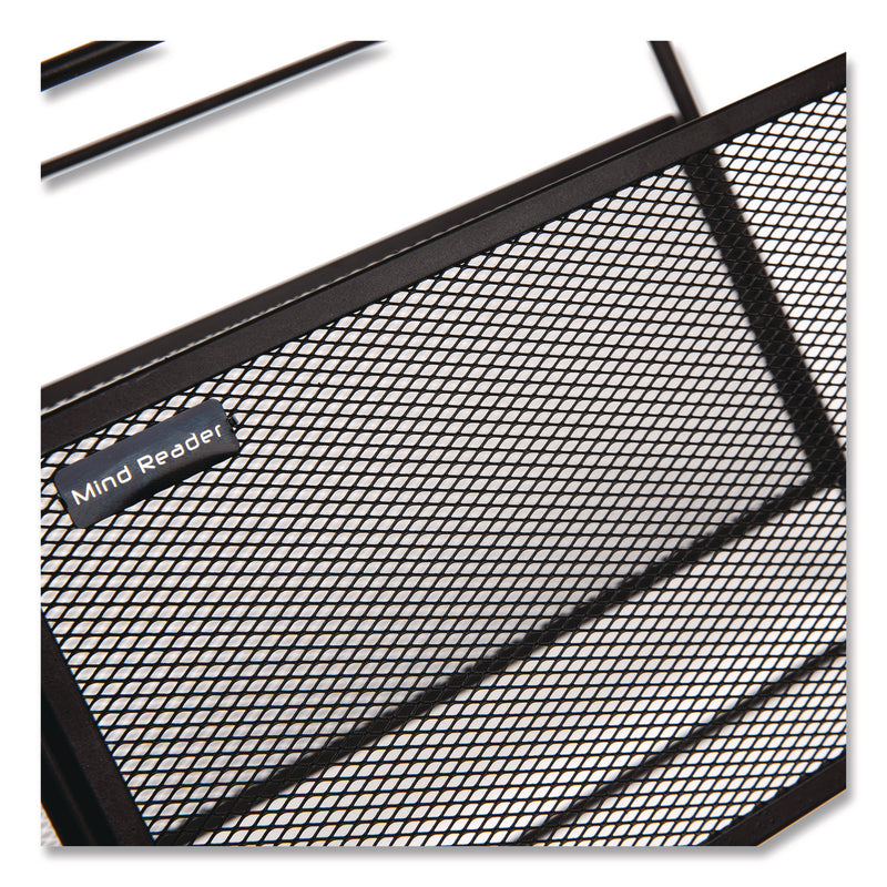 Mind Reader Hanging File Folder Organizer, Letter Size, 13" Long, Black (EMSBOXFILEBLK) Each