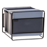 Mind Reader Hanging File Folder Organizer, Letter Size, 13" Long, Black (EMSBOXFILEBLK) Each