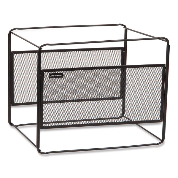 Mind Reader Hanging File Folder Organizer, Letter Size, 13" Long, Black (EMSBOXFILEBLK) Each
