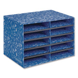 Bankers Box® Classroom Collection Literature Sorter, 10 Sections, 19.5 x 12.27, Blue (FEL3384201) Each