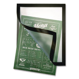 Global Printed Products Indoor Window Sign Holder, 8.5 x 11 Insert, Black Frame, 5/Pack (GPUSPLS8X11FMP) Pack of 5