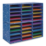 Bankers Box® Classroom Collection Literature Sorter, 30 Sections, 28.5 x 12.37, Blue, 2/Carton (FEL3384401) Case of 2