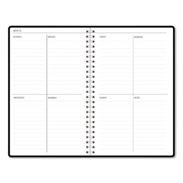 House of Doolittle™ Recycled Non-Dated Monthly/Weekly Planner, Cherry Blossoms, Black/White Cover, Undated (HOD212152) Each