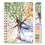 Global Printed Products Seasons Tree Weekly/Monthly Planner, Seasons Tree Artwork, 8 x 5.5, Multicolor Cover, 14-Month: Nov 2024 to Dec 2025 (GPUSPLS255820) Each