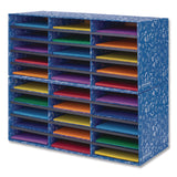 Bankers Box® Classroom Collection Literature Sorter, 30 Sections, 28.5 x 12.37, Blue, 2/Carton (FEL3384401) Case of 2