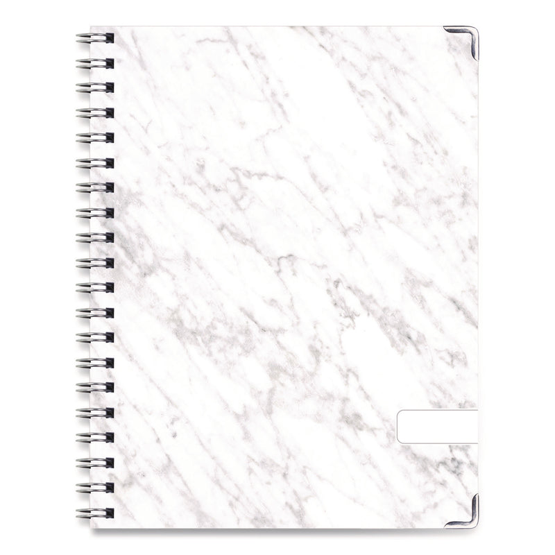 Global Printed Products Marble Weekly/Monthly Planner, Marble Stone Artwork, 11 x 8.5, White/Gray/Silver Cover, 14-Month: Nov 2024 to Dec 2025 (GPUSPLS25851106) Each