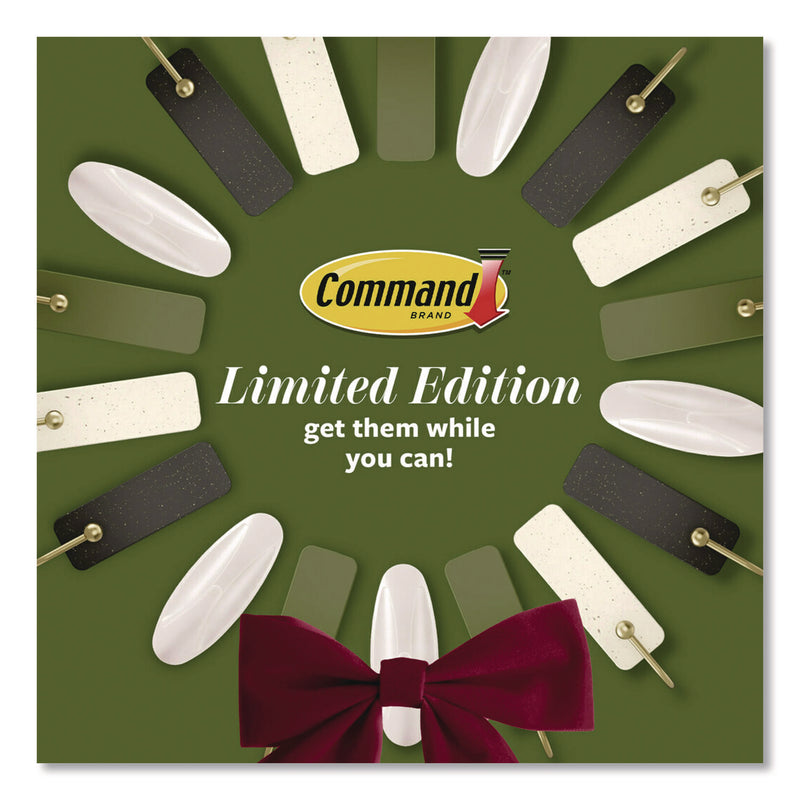 Command® Limited Edition Hooks and Clips, Vanilla Bean, 3 lb Capacity, 2 Hooks, 8 Clips and 12 Strips/Pack (MMMVBMHP10ESF) Pack of 10