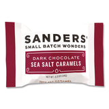 Sanders® Small Batch Wonders Snack Size Dark Chocolate Sea Salt Caramels, 0.5 oz Individually Wrapped, 48/Box (NDEKAR04002) Box of 48