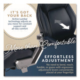 La-Z-Boy® Meyer Bonded Leather Executive Chair, Supports Up to 275 lb, 19" x 22.75", Navy Seat, Navy/Back, Silver Base (LZB60082NVYCC) Each