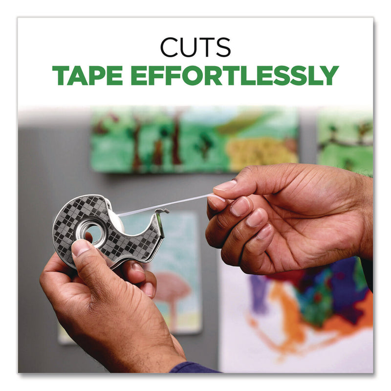 Scotch™ Stainless Steel Refillable Tape Dispenser with 2 Rolls 0.75" x 550" Tape (MMM123R) Each