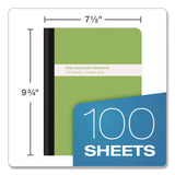 Oxford Poly Composition Books, Medium/College Rule, Assorted Cover Colors, (100) 9.75 x 7 Sheets, 6/Pack (OXF64957) Pack of 6