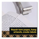 Scotch™ Stainless Steel Refillable Tape Dispenser with 2 Rolls 0.75" x 550" Tape (MMM123R) Each