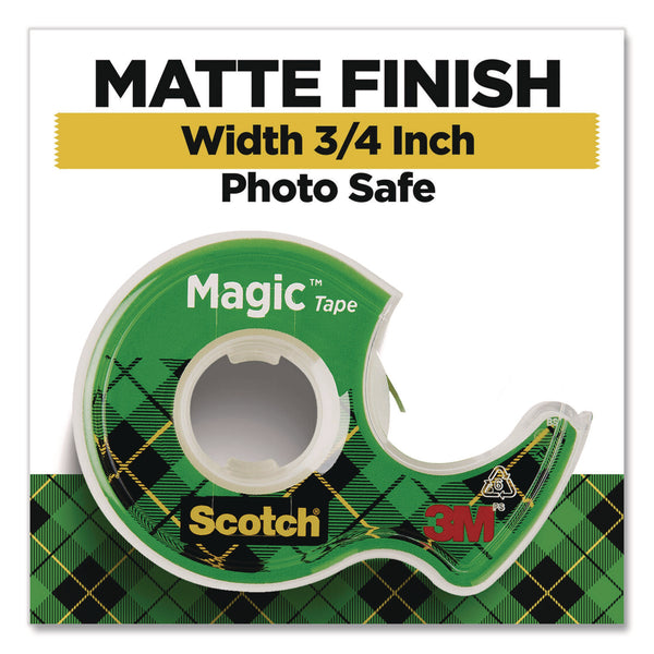 Scotch™ Magic Tape in Handheld Dispenser, 1" Core, 0.75" x 24.9 ft., Clear, 2/Pack (MMM2105) Pack of 2