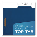 Pendaflex Classification Folders, 25pt, 1-Div, Letter, 1-3/4" Exp, 10/BX, Dark Blue (PFX23732P) Box of 10