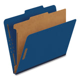 Pendaflex Classification Folders, 25pt, 1-Div, Letter, 1-3/4" Exp, 10/BX, Dark Blue (PFX23732P) Box of 10