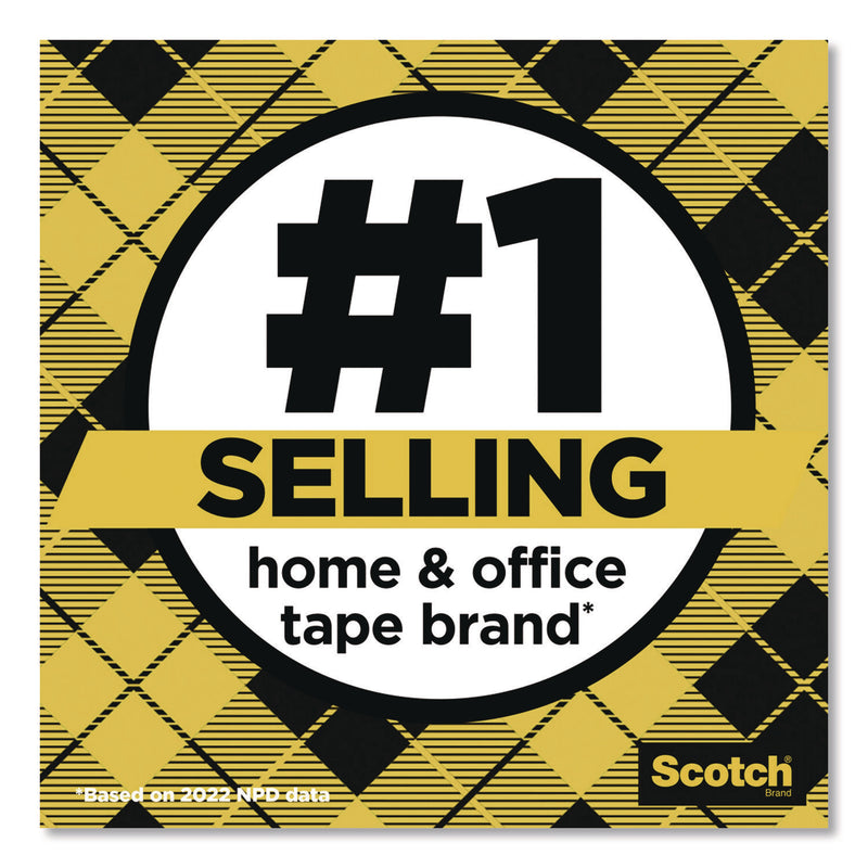 Scotch™ Double-Sided Permanent Tape in Handheld Dispenser, 1" Core, 0.5" x 500", 6/Pack (MMM6137H2PCMP) Pack of 6