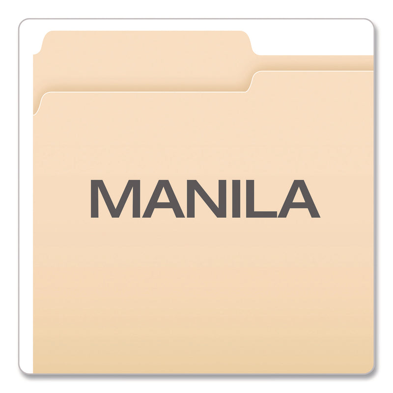Pendaflex® Standard Manila File Folders, 1/3-Cut Tabs: Left Position, Legal Size, Manila, 100/Box (PFX753131) Box of 100