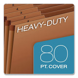 Pendaflex® Heavy-Duty Open-Top Expanding Stadium File, 31 Sections, 1/3-Cut Tabs, Legal Size, Redrope, 5/Box (PFXR219DHDBX) Box of 5