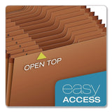 Pendaflex® Heavy-Duty Open-Top Expanding Stadium File, 31 Sections, 1/3-Cut Tabs, Legal Size, Redrope, 5/Box (PFXR219DHDBX) Box of 5