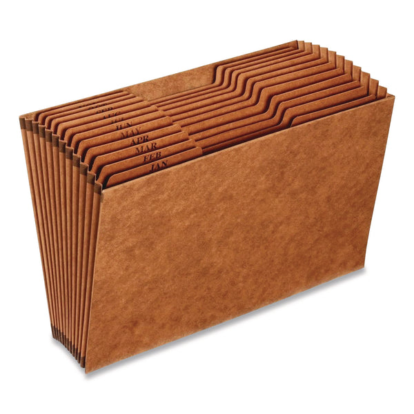 Pendaflex® Heavy-Duty Open-Top Expanding Stadium File, 12 Sections, 1/3-Cut Tabs, Legal Size, Redrope, 5/Box (PFXR219MHDBX) Box of 5