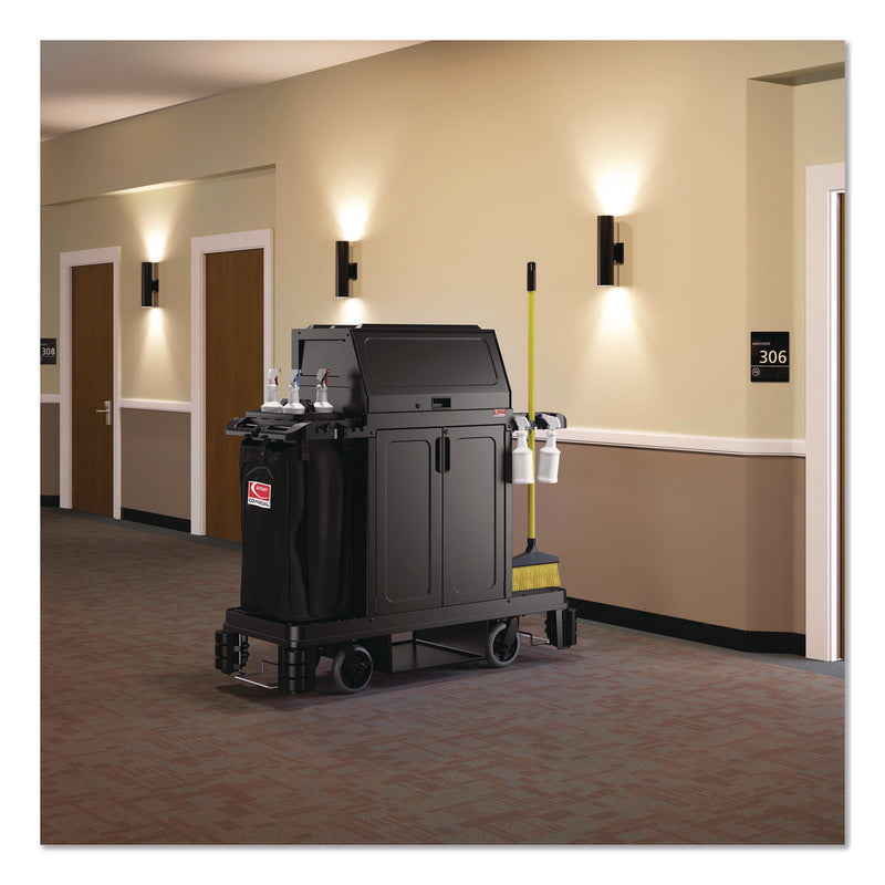 Lockable Door Accessory for Suncast Commercial Full-Size Housekeeping Carts HKC1000/HKC2000, Plastic, Black (SUAHKCBMDOOR) Each