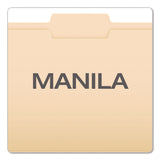 Pendaflex® Reinforced Top Tab Manila File Folders, 1/3-Cut Tabs: Center Position, Letter Size, Manila, 100/Box (PFXR752132) Box of 100