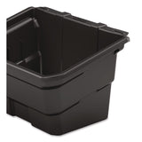 Utility Bin, 4 gal, 12.78" x 17.21" x 10.63", Black, 2/Pack (SUABIN17102) Each