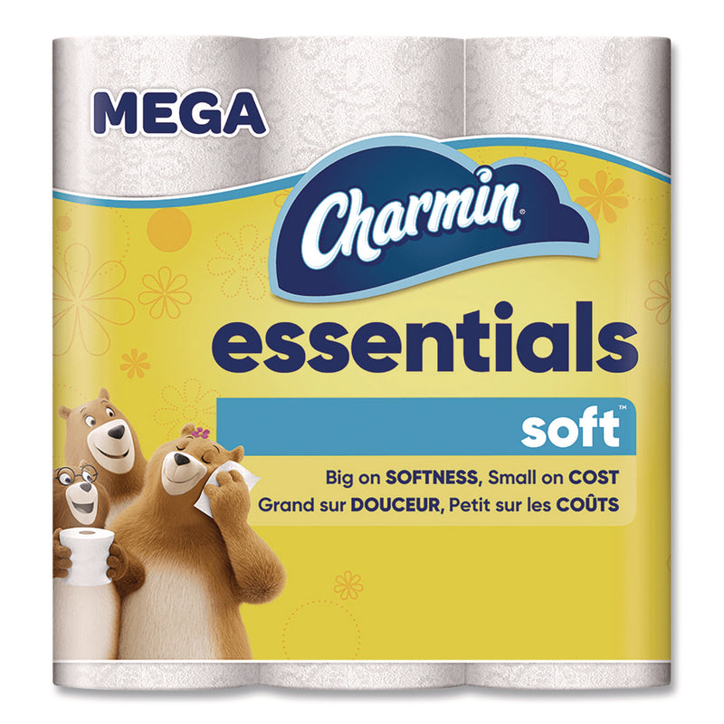 Charmin Essentials Soft Bathroom Tissue, Septic Safe, 2-Ply, White, 330 Sheets/Roll, 9 Rolls/Pack, 4 Packs/Carton (PGC04536) Case of 36