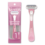 Gillette Venus Sensitive Sensible Razors, 3 Blades, 36/Carton (PGC64906) Case of 36