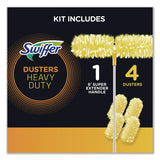 Swiffer® Heavy Duty Dusters with Super Extender Handle, 6 ft Handle, 1 Handle/4 Dusters (PGC77326EA) Each