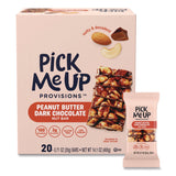 Nut Bars, Peanut Butter Dark Chocolate, 0.7 oz Bar, 20/Box (PIEPM62796CC) Box of 20