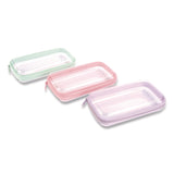 Pep Rally Pencil Pouch, 9.25 x 5.12 x 2.17, Clear/Randomly Assorted Color (RLY61749) Each