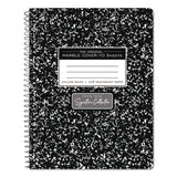 Roaring Spring® Signature Collection Spiralbound Composition Book, Medium/College Rule, Black Marble Cover, (70) 9.75 x 7 Sheets (ROA10111) Each