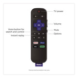 Roku Streaming Stick, Black (ROH3820R2) Each