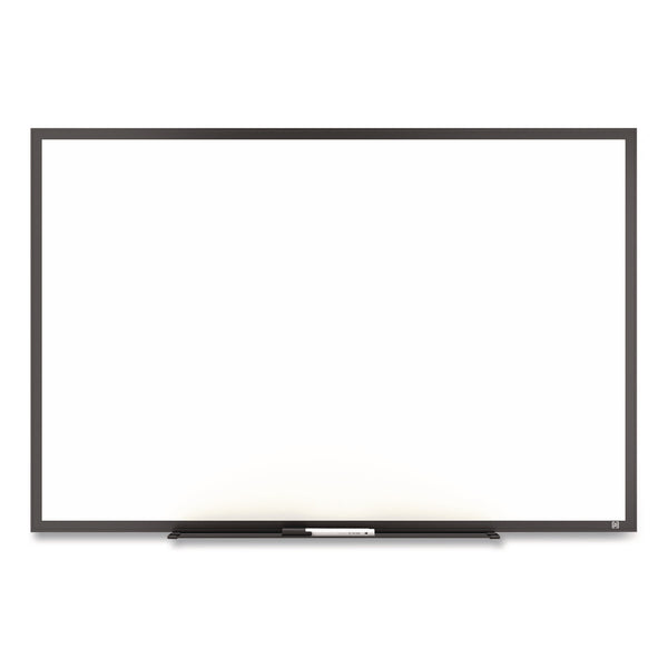 Melamine Dry Erase Board, 3 ft x 2 ft, White Surface, Black Aluminum Frame (TUDTR59366) Each