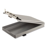 Saunders Recycled Aluminum Citation Holder Clipboard, 1/2" Clip Capacity, Holds 6 x 11 Sheets, Silver (SAU12205) Each