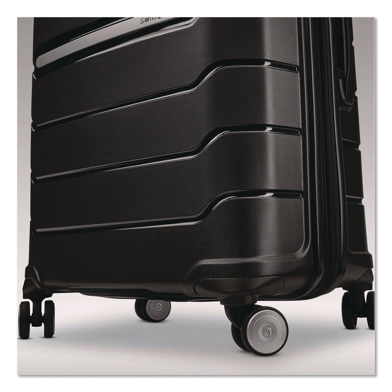 Freeform Hard Side Carry-On Suitcase, Four-Wheeled Spinner, 15.25 x 10 x 21.25, Black (SML782551041) Each