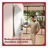 TRU RED™ Curved Magnetic Glass Dry Erase Board, 3 ft x 4 ft, White Surface (TUDTR62094) Each