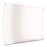 TRU RED™ Curved Magnetic Glass Dry Erase Board, 3 ft x 4 ft, White Surface (TUDTR62094) Each