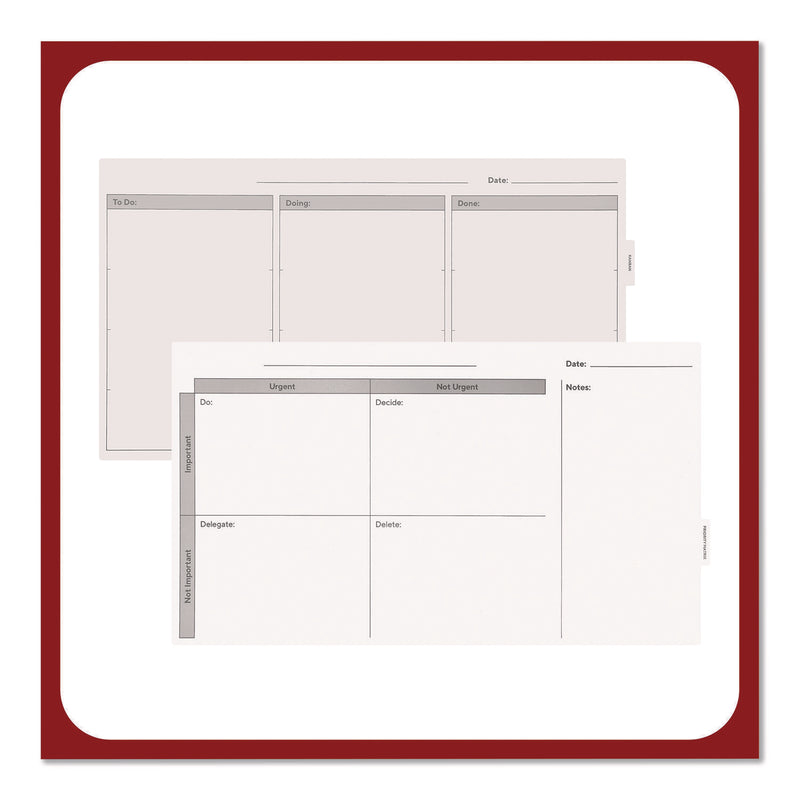 Magnetic Glass Dry Erase Board with Templates, Six Views, 3 ft x 2 ft, White Surface (TUDTR62139) Each