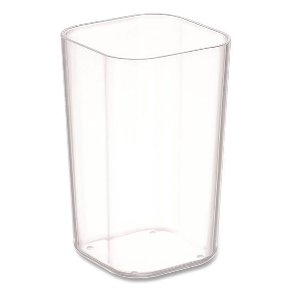 TRU RED™ Stackable Plastic Pencil Cup, 2.61 x 2.61 x 4.3, Clear (TUDTR62286) Each