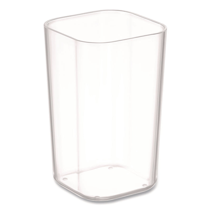 TRU RED™ Stackable Plastic Pencil Cup, 2.61 x 2.61 x 4.3, Clear (TUDTR62286) Each