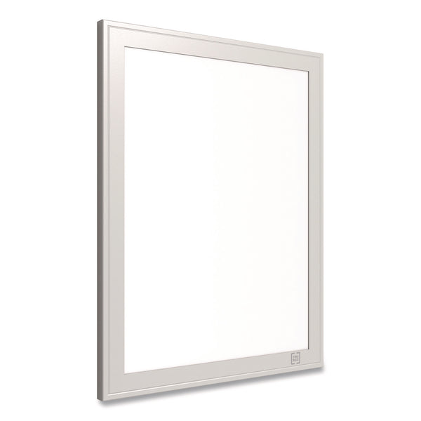 Mini Melamine Dry Erase Board, 8.5" x 11" White Surface, Aluminum Frame (TUDTR62580) Each