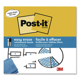 Post-it® Easy-Erase Whiteboard Sheets, Plastic Surface, 9.1 x 9.1, White, 2/Pack (MMMFWSSHEETS2PK) Pack of 2