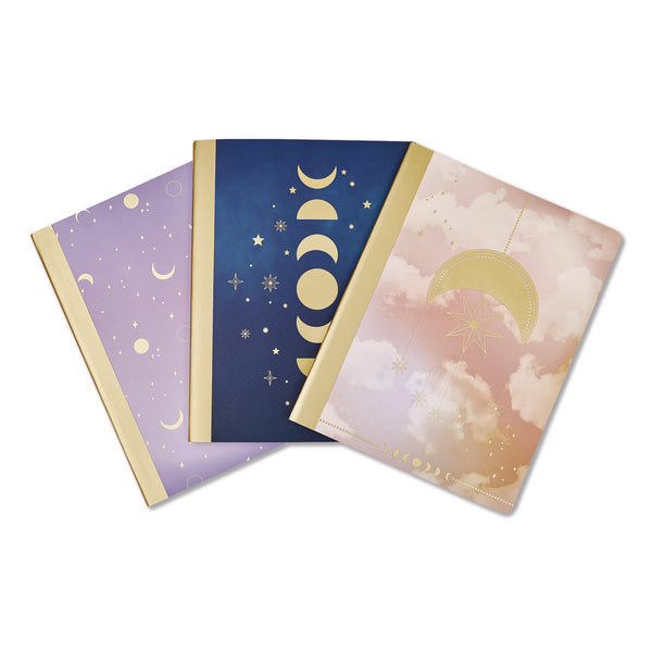 Celestial Body Composition Book, Medium/College Rule, Assorted Cover Colors and Designs, (80) 9.75 x 7.5 Sheets, 3/Pack (WLBST840A3PACK) Pack of 3