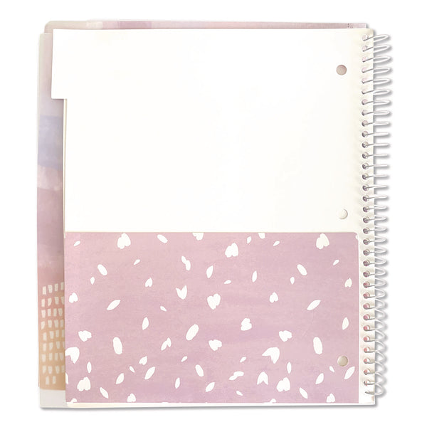 Silver Lining Five-Subject Spiral Notebook, Medium/College Rule, Randomly Assorted Cover Color/Design, (150) 11 x 9 Sheets (WLB17504) Each