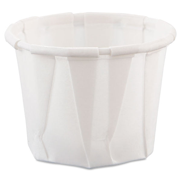 SOLO® Paper Portion Cups, 0.75 oz, White, 250/Bag, 20 Bags/Carton (SCC075) Case of 5000